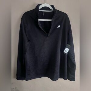 Adidas Black Men's Quarter-Zip Pullover